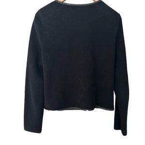 Ralph Lauren cotton and faux leather jacket/sweater size L